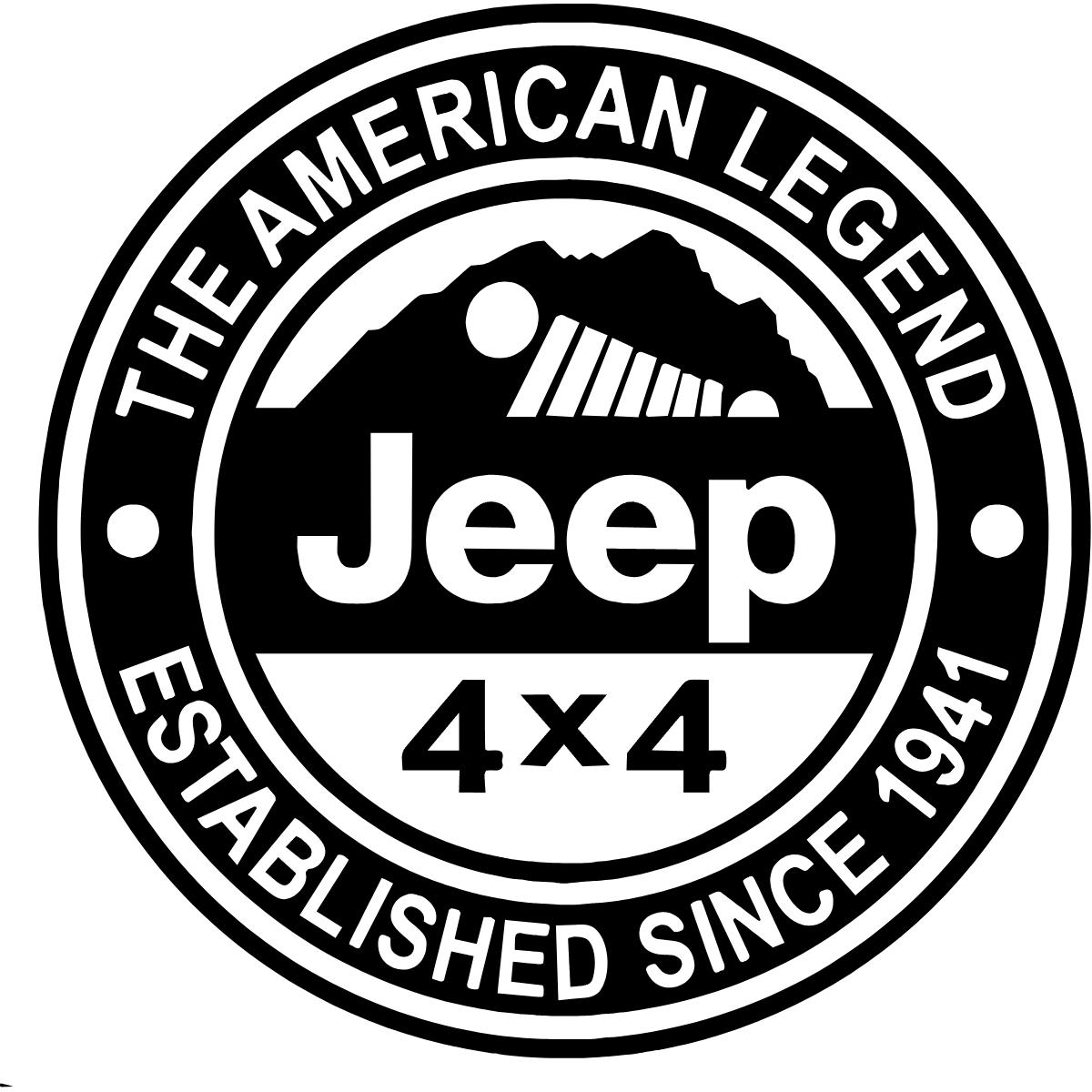 Jeep The American Legend Decal sticker