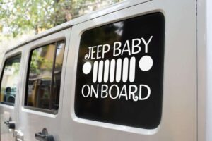 Jeep Baby on Board Decal