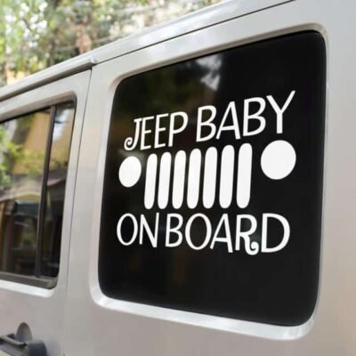 Jeep Baby on Board Decal
