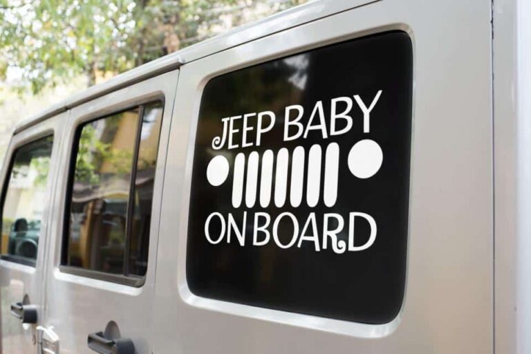 Jeep Baby on Board Decal