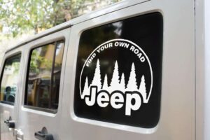 Find Your Own Road Jeep Decal sticker