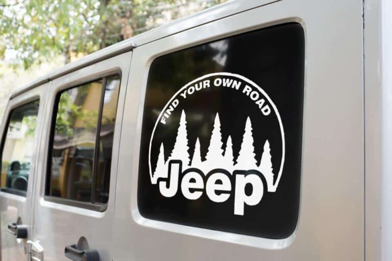 Find Your Own Road Jeep Decal sticker
