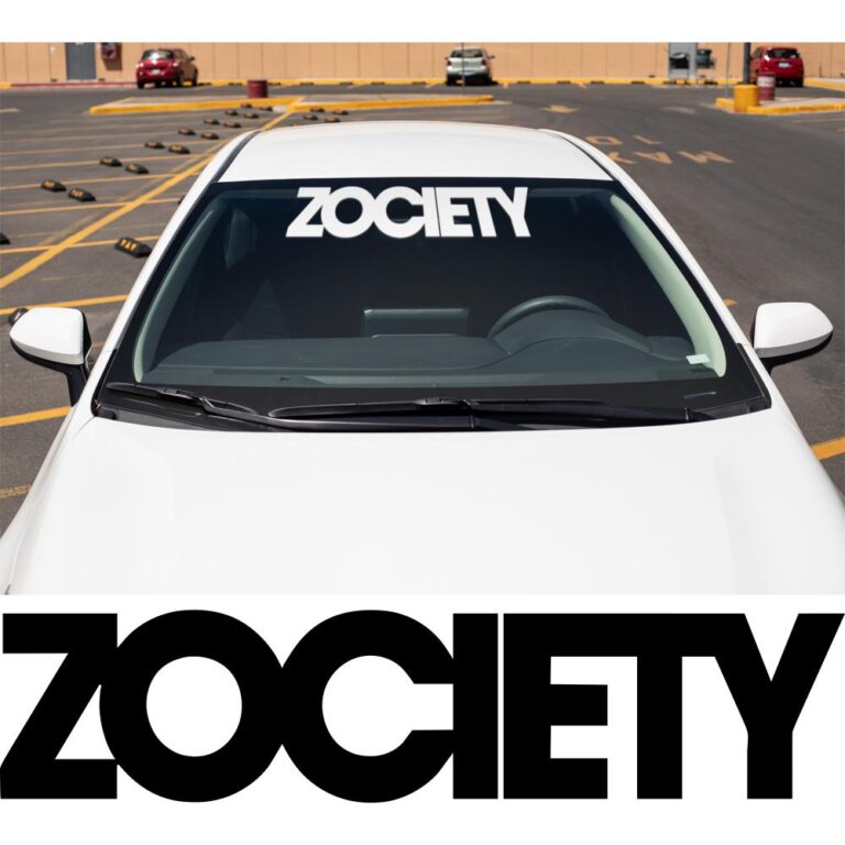Zociety Windshield Banner