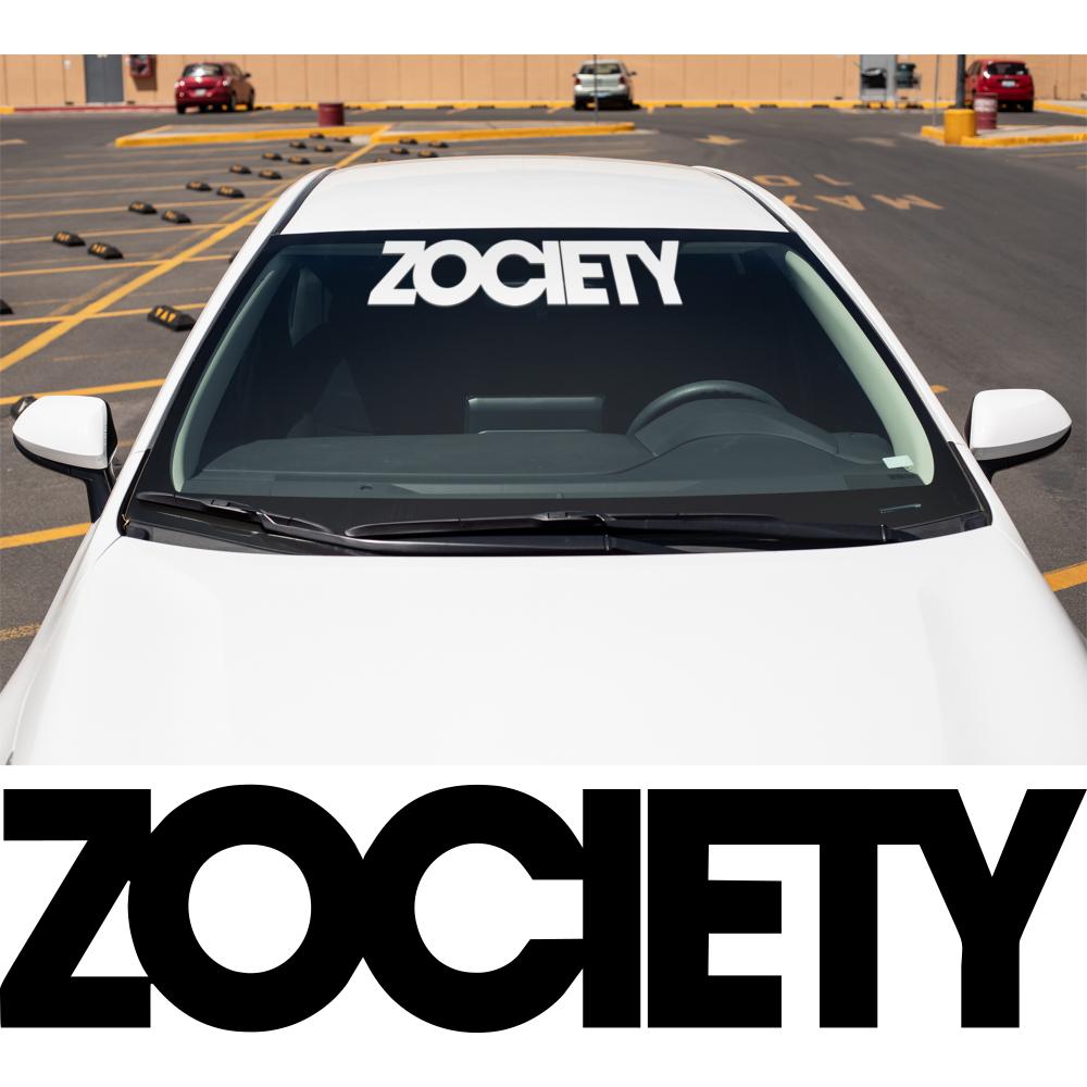 Zociety Windshield Banner