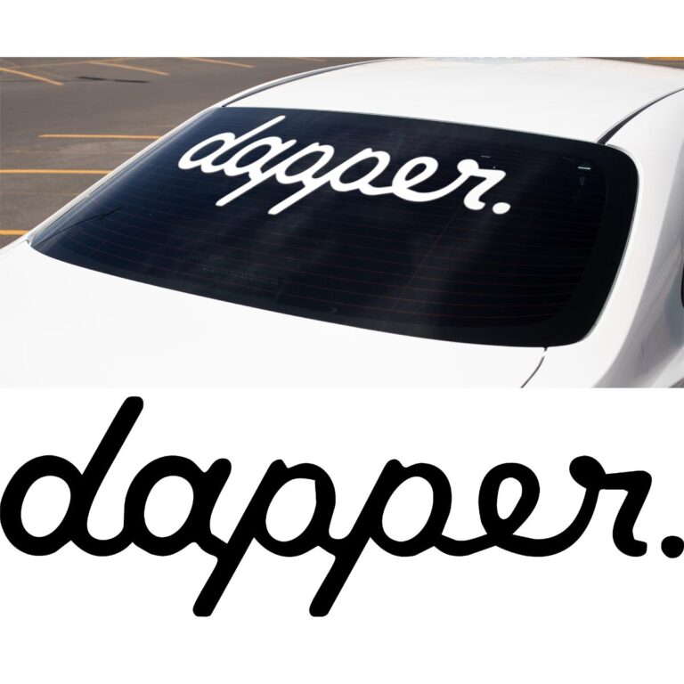 Dapper Windshield Banner