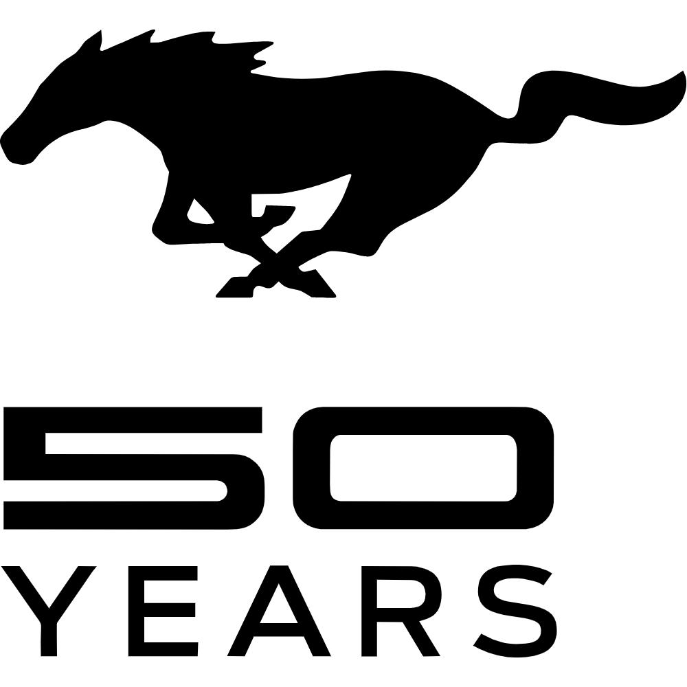 50 Years Mustang Decal