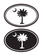 South Carolina Palm Tree Decal