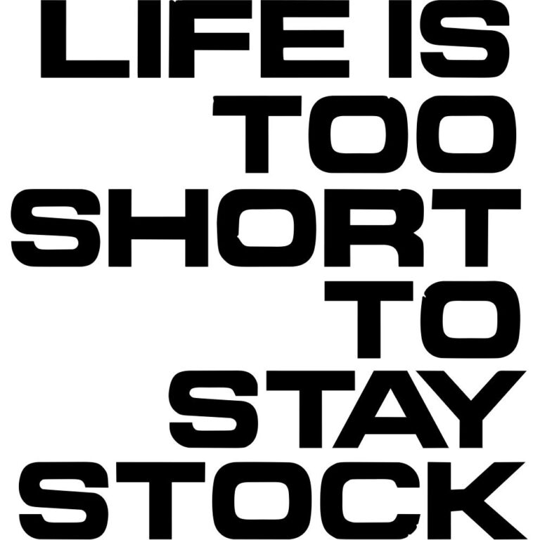 Life Is Too Short To Stay Stock Decal