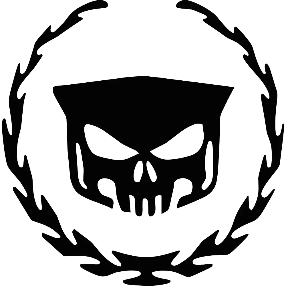 Cadillac Skull Decal