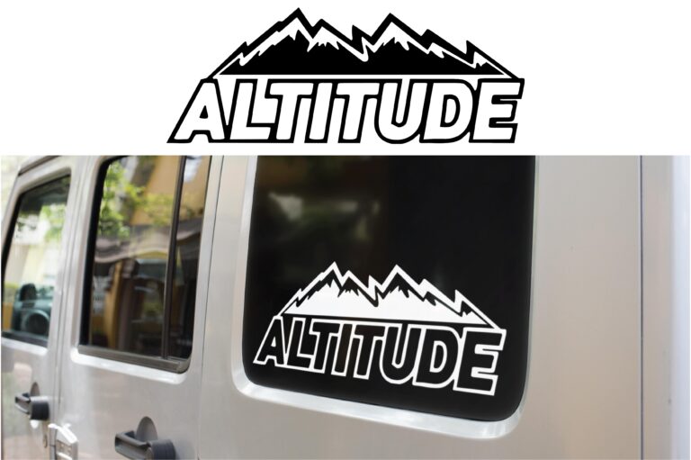 Jeep Altitude Decal sticker