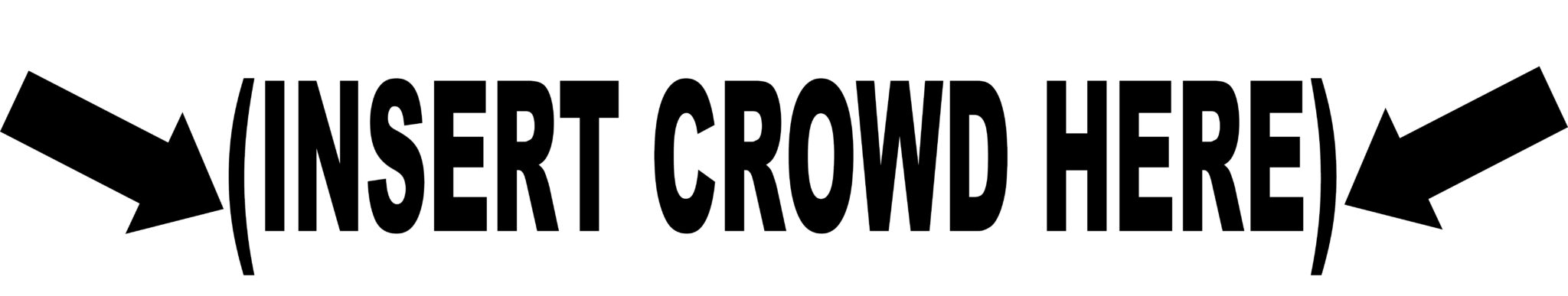 Insert Crowd Here Mustang Decal