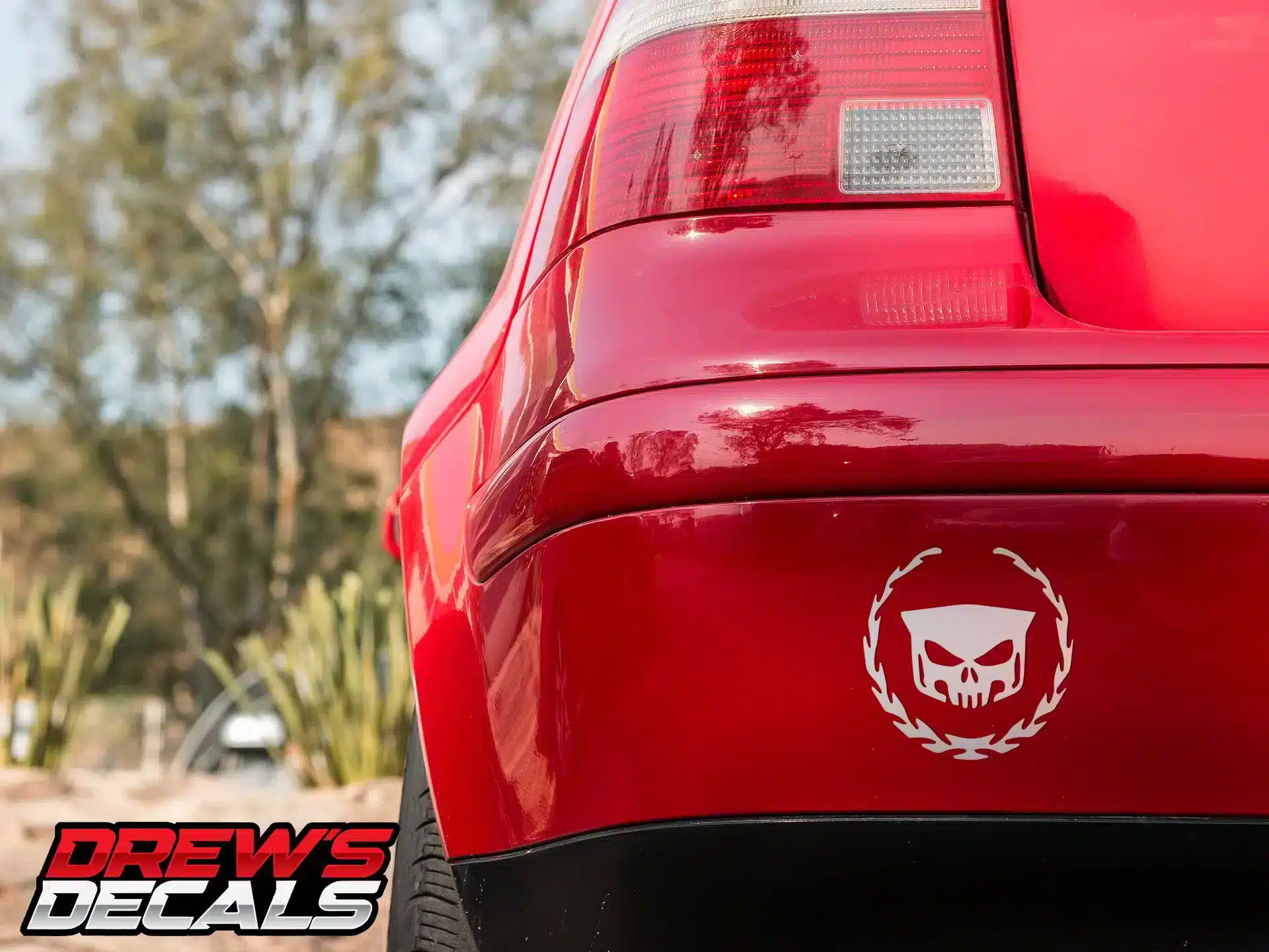 Cadillac Skull Decal