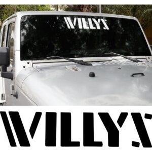 Jeep Willys Windshield Banner