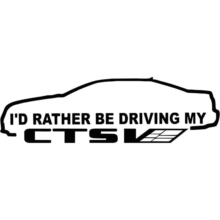 Cadillac CTS V2 Sedan Decal