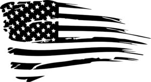 Distressed American Flag Sunroof Wrap