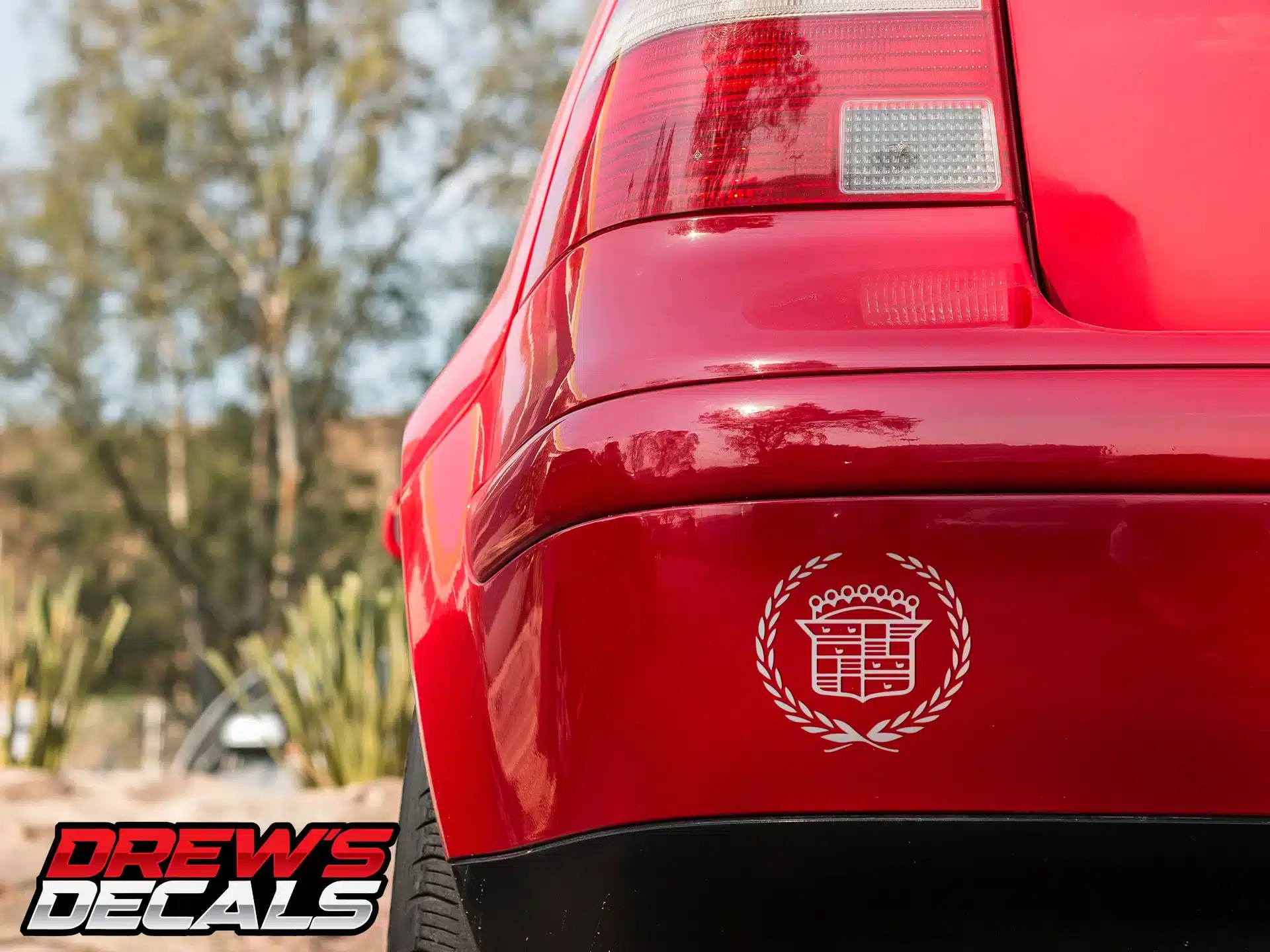 Old School Cadillac Decal