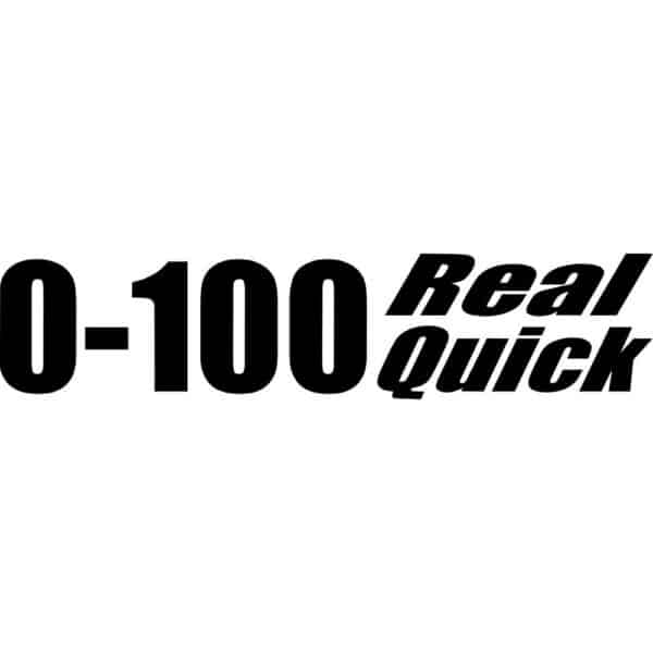 0 to 100 Real Quick Decal