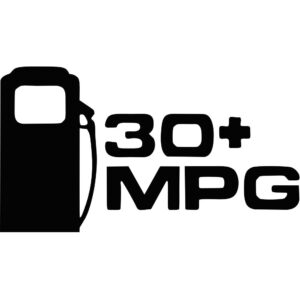 30+ MPG Decal
