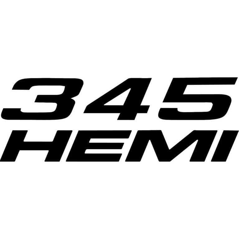 345 Hemi Decal