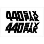 Dodge 440 Six Pak Decals (2) 11 inch