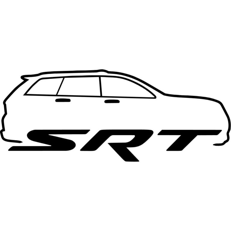 Jeep Grand Cherokee SRT Silhouette Decal