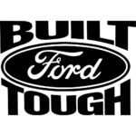 Built Ford Tough Decal