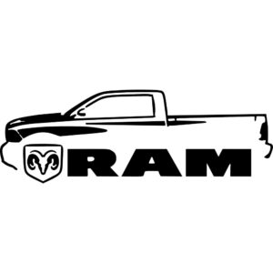Dodge Ram Silhouette Decal