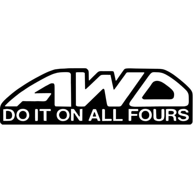 AWD Do It On All Fours Decal
