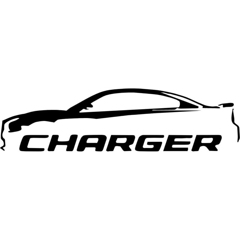 Charger Silhouette Decal