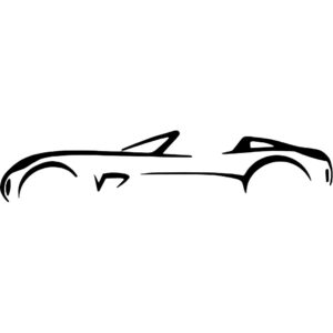 Corvette Silhouette Decal