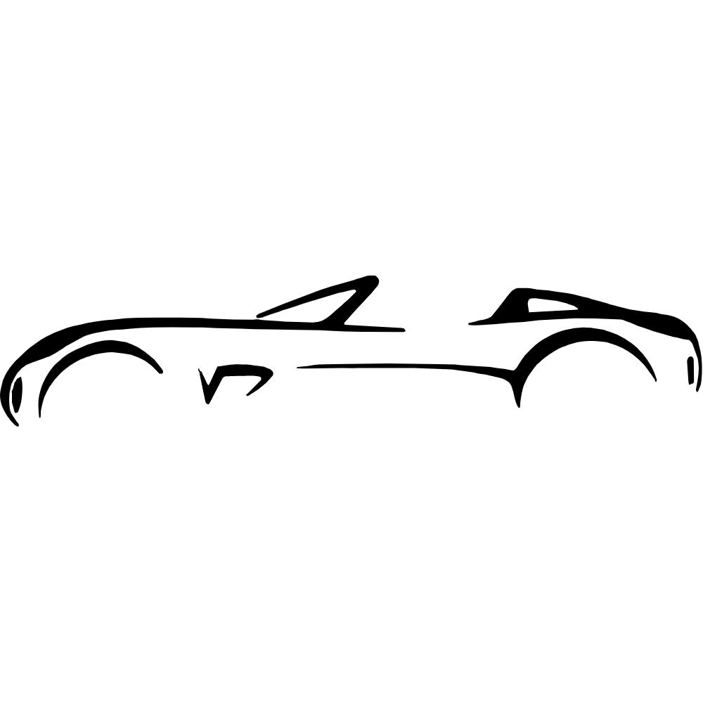 Corvette Silhouette Decal