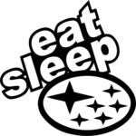 Eat Sleep Subaru Decal