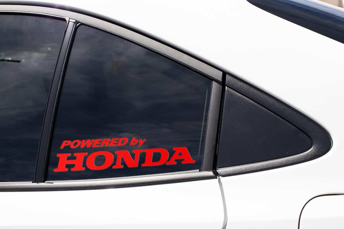 Powered By Honda Decal sticker