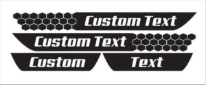 Dodge Dart Honeycomb Door Sill Decals
