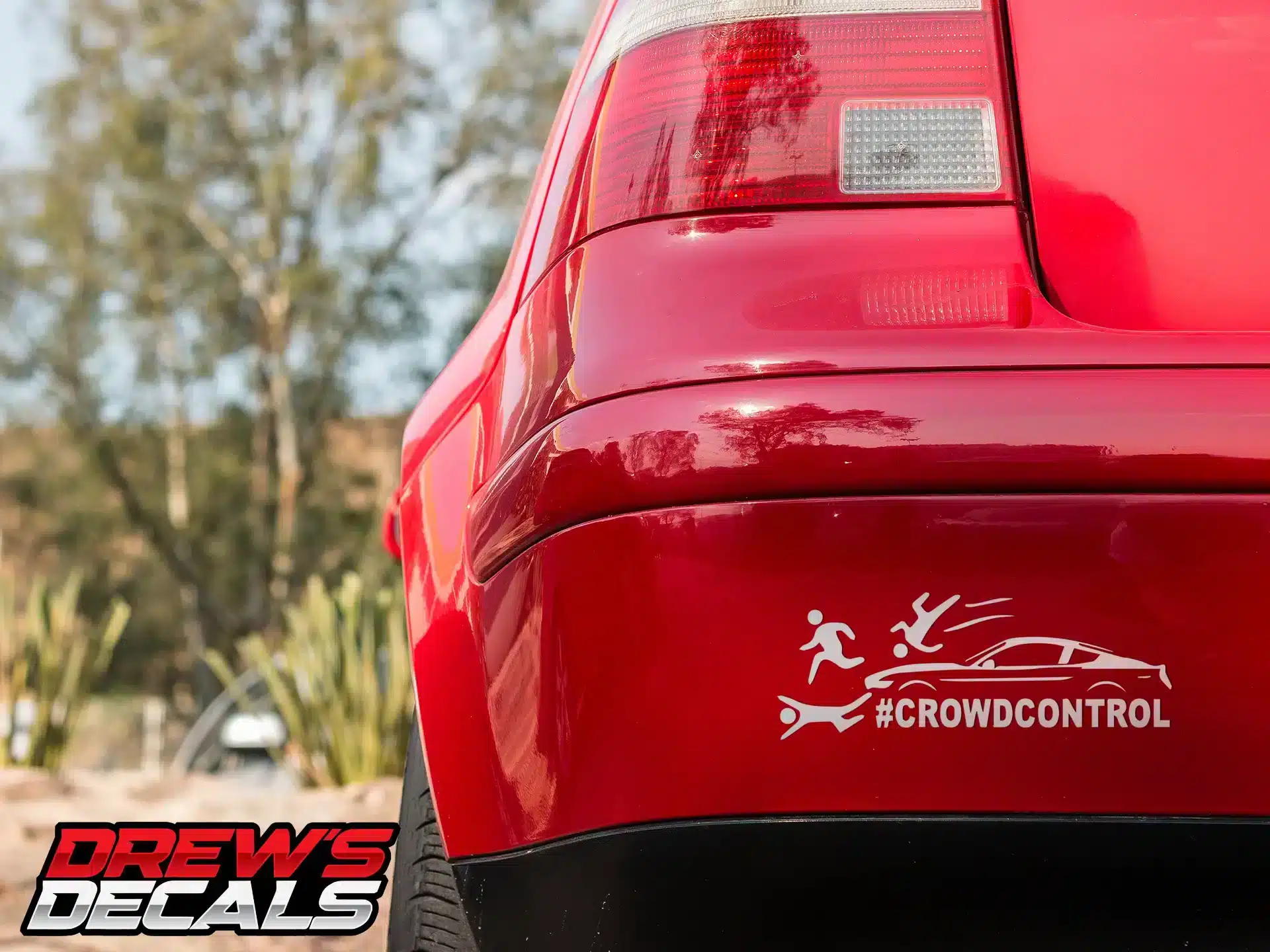 Crowd Control Mustang Decal