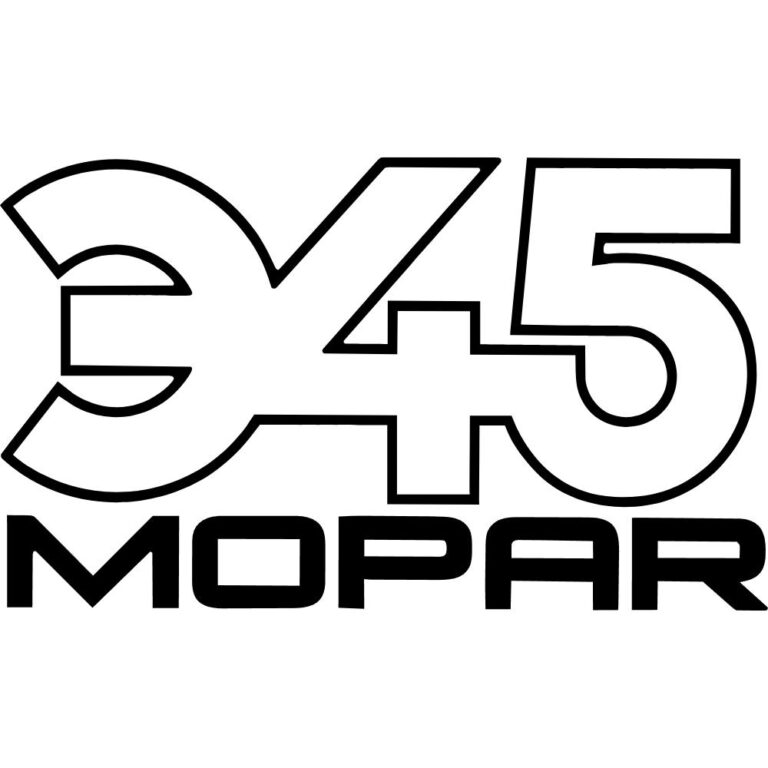 345 Mopar Decal