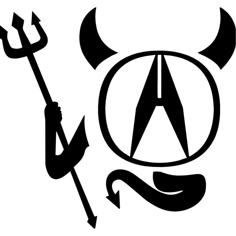 Acura Devil Decal Sticker