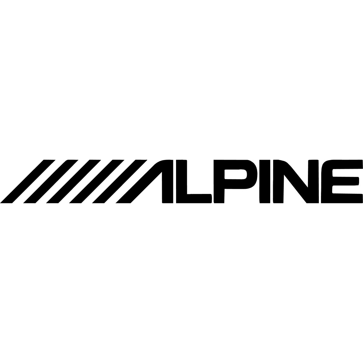 Alpine Audio Decal Sticker
