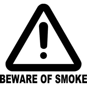 Beware Of Smoke Decal
