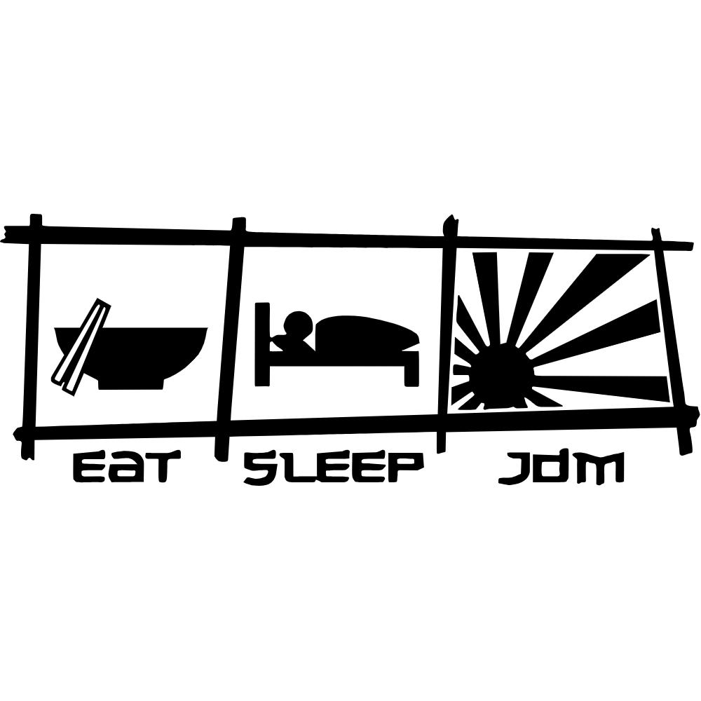 Eat Sleep JDM Decal