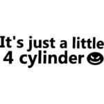 Little 4 Cylinder Decal