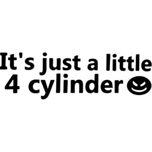 Little 4 Cylinder Decal