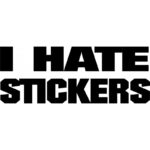 I Hate Stickers Decal