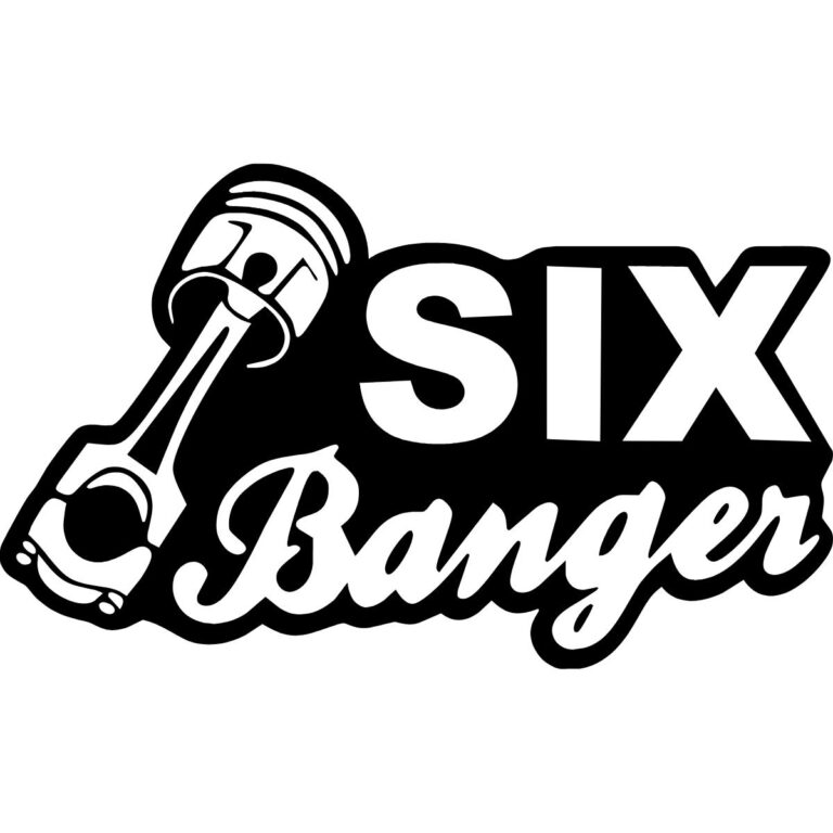 Six Banger Decal