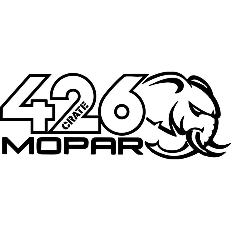Mopar 426 Hellephant Crate Decal