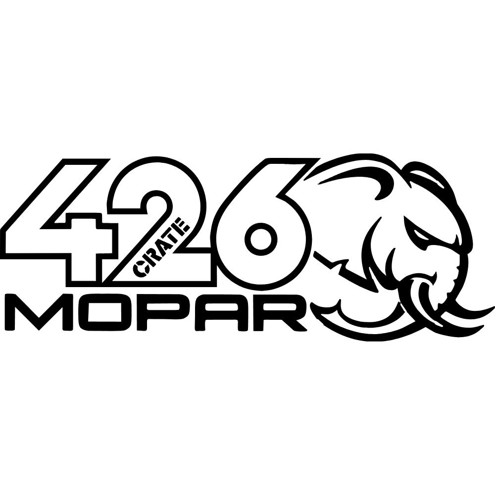 Mopar 426 Hellephant Crate Decal