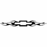 Flaming Chevy Bowtie Decal