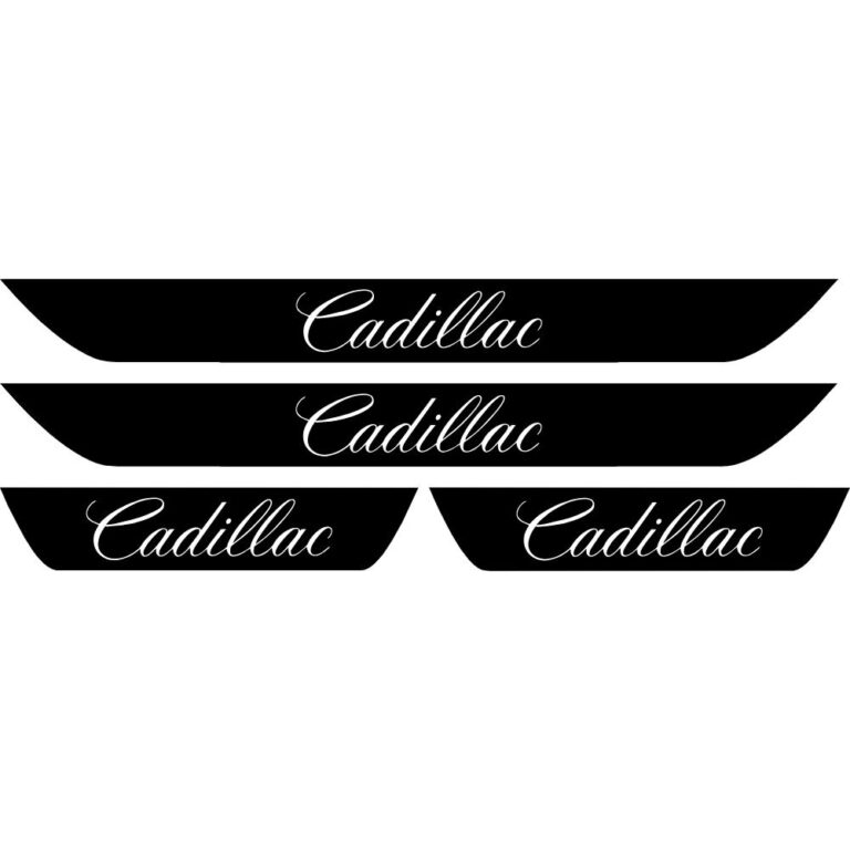Cadillac Door Sill Overlay Decals