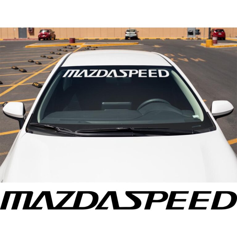 Mazdaspeed Windshield Banner