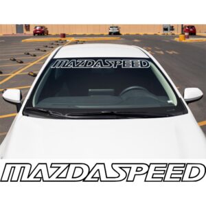 Mazdaspeed Outline Windshield Banner